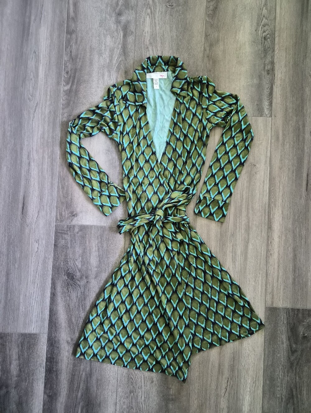 Diane Von Furstenberg Jeanne Wrap Silk Dress